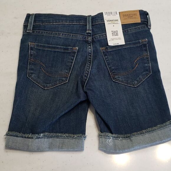 NWT Levi Strauss Signature Gold Girls Bermuda Shorts Sz 6 - Picture 2 of 6